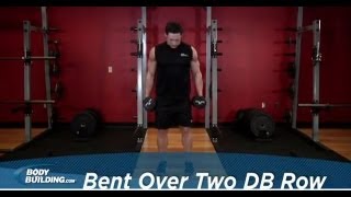 Bent Over Two Dumbbell Row  Back Exercise  Bodybuildingcom [upl. by Suolekcin73]