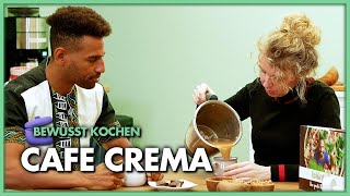 Café Crema aus Hafermilch mit Vanille und Zimt [upl. by Warfourd]