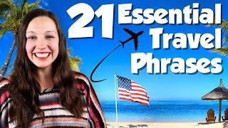 🌎Top MOST Important Travel Phrases in English✈ [upl. by Oirotciv360]