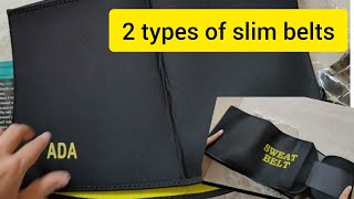 Sweat slim belt Unboxingsweat shaper belt for men amp womenwaist fat burner body slimming belt [upl. by Hollerman]