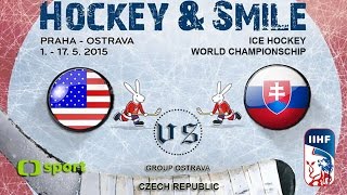 USA vs Slovakia  Ice Hockey World Championschip 2015 [upl. by Otilopih403]