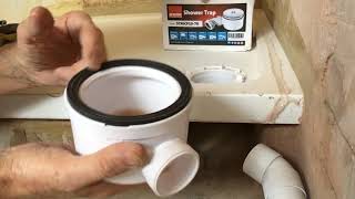 Shower waste trap DIY plumbing and how to fit a McAlpine waste trap to your shower tray [upl. by Pat]