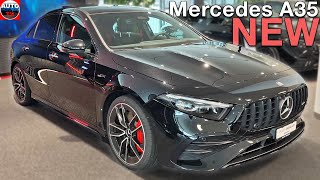 All NEW Mercedes AMG A Class Sedan 2024  FIRST LOOK A35 [upl. by Anauqcaj]