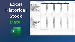 How to Get Historical Stock Data In Excel The Easy Way [upl. by Kiona299]