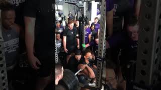 rashawn front squats 495 pounds [upl. by Hazard]