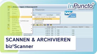 Scannen und Archivieren in SAP mit biz² Scanner [upl. by Hootman]