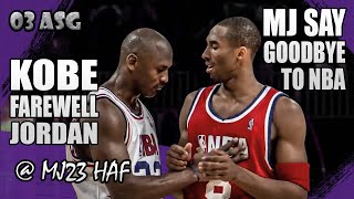 Kobe Bryant vs Michael Jordan Highlights 2003 AllStar Game  Kobe Farewell Jordan [upl. by Thanos697]