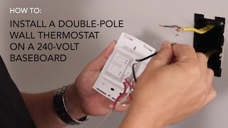 How to install Wall thermostat  doublepole on 240V baseboard  Cadet Heat [upl. by Reynolds]