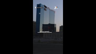 Window falls from hotel near Las Vegas Strip injuring guest [upl. by Jobina582]