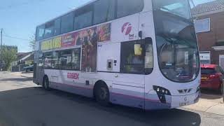 First Hadleigh Volvo B9TL Wright Eclipse Gemini 2 36216 BJ12VWY on service 21 280824 [upl. by Kunz]