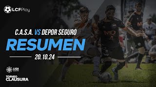 Resumen Depor Seguro vs CASA  201024 [upl. by Elleinnod84]