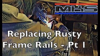 Episode 18  70 Challenger  Rust to Revival  RUSTY frame rails  prepping the car to replace them [upl. by Carlye399]