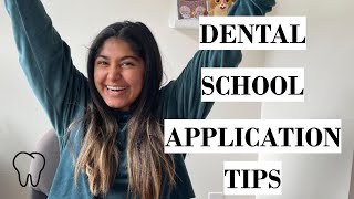 DENTAL SCHOOL APPLICATION TIPS ADEA AADSAS APPLICATION [upl. by Latvina]