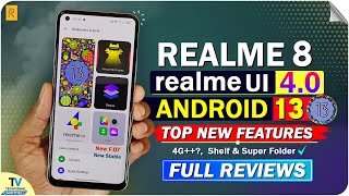 Realme 8 New F07 realme Ui 40 Android 13 Update New Features Full Review  Realme 8 New update [upl. by Aiynat]