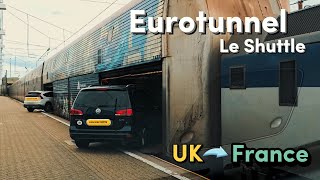 I quotdrove throughquot one of the longest undersea tunnels｜Eurotunnel Le Shuttle silentvlog roadtrip [upl. by Arev809]