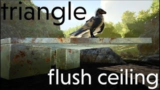 how to make triangle flush ceilings  Ark Survival Evolved 119 [upl. by Irtimed661]