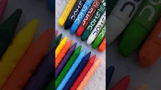 PLASTIC CRAYONS 🆚 OIL PASTELS 😍✨ Which colour is the best trending challenge drawing shorts [upl. by Taryne380]