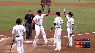 Stanton crushes a big tworun home run [upl. by Eenot760]