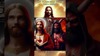 Jesus vs satan 2  jesus  devil  truth  motivation  cats  religiousfigure [upl. by Jeuz]