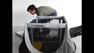 How to set up the Aeromoov Instant travel cot [upl. by Narmis339]