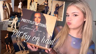 Pretty Little Thing Try on haul  Gemma Owen collection  new in  ad [upl. by Nauaj922]