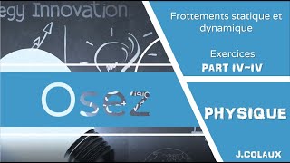 Exercices sur le frottement cinétique dynamique toujours avec notre truc dingue IVIV [upl. by Atnad]