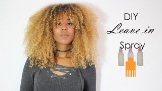 DIY LEAVE IN SPRAY  GLYCERIN schädlich oder nicht  Afrolocken  Beautydope [upl. by Adlar]