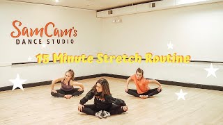 15 Minute Stretching Routine For Dancers  Follow Along  Flexibility  SamCam [upl. by Matthias628]