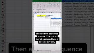 Excel tip to make a dynamic calendar [upl. by Retseh]