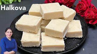 halkova recipe  90s kids favourite sweet snack  palkova barfi dessert snack  maida barfi [upl. by Durante]