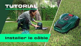 PARKSIDE Tondeuse robot 20 V  Installer le câble  A vous de jouer [upl. by Anitnauq]