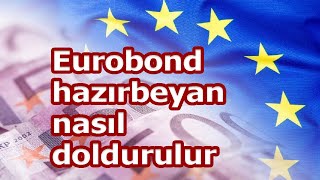 Eurobond hazırbeyan nasıl doldurulur [upl. by Karoly]