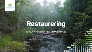 Restaurering  enkla åtgärder i små vattendrag [upl. by Aseiram1]