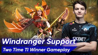 Spirit Mira Windranger Soft Support  Dota 2 735 Gameplay [upl. by Marabelle]