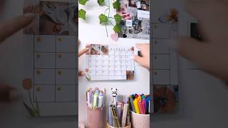 Make my mini calendar with me🧡💫 asmr desksetup asmrsounds [upl. by Bussy]