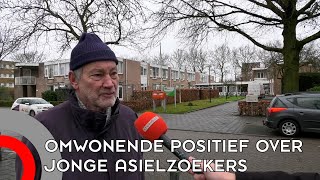 Omwonenden zeer positief over gedrag jonge asielzoekers in Geldrop [upl. by Kistner]