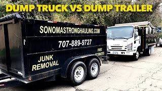 Isuzu Dump Truck Vs Dump Trailer isuzu NPR dumptruck Dumptrailer [upl. by Eintihw196]