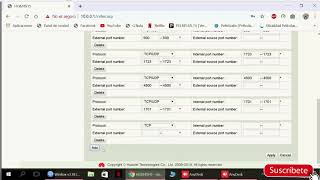 REDIRECCIONAMIENTO DE PUERTOS ROUTER HG8245H5 [upl. by Vachel]