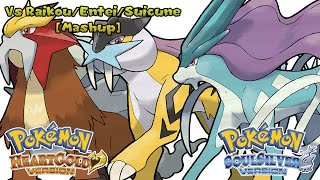 Pokémon HeartGoldSoulSilver  RaikouEnteiSuicune Battle Mashup HQ [upl. by Anirazc]