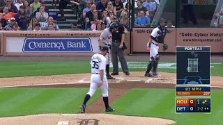 HOUDET Verlander uses breaking ball freezes Rasmus [upl. by Tibbs]