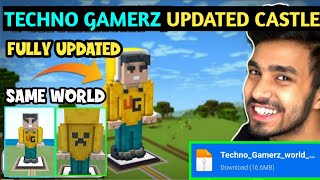 How To Play Techno Gamerz Minecraft World In Minecraft PE [upl. by Linis]