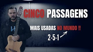 Cinco CADENCIAS mais usadas MUNDO do violão  em todos os TONS [upl. by Alimak41]