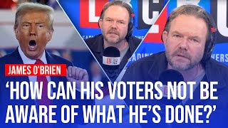 James OBrien takes on LBC caller claiming Trump voters are unaware of Capitol riots [upl. by Aliuqehs]