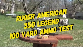 Ruger American 350 Legend 100 yard test [upl. by Ardelia418]