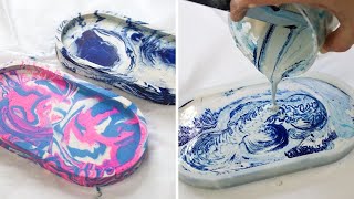 2 Different Ways To Create The Swirl Effect in Jesmonite Acrylic Resin [upl. by Laine336]