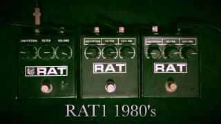 Proco RAT1 vs Proco RAT2 1987 vs RAT2 1993  Sound Check【魔法の箱研究所】 [upl. by Quintus]