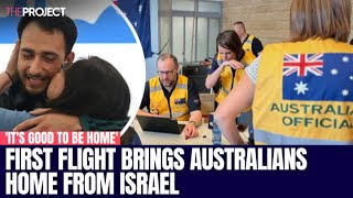 First Repatriation Flight Brings Australians Home From Israel [upl. by Cis]