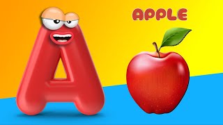 ABC Phonics song A for Apple Nursery Rhymes abc song Alphabet Song kids toddlers learning video [upl. by Dnarud]