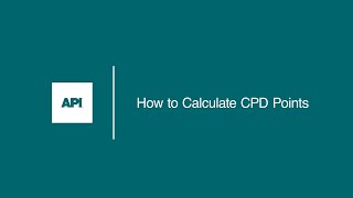 How to Calculate CPD Points [upl. by Woo]