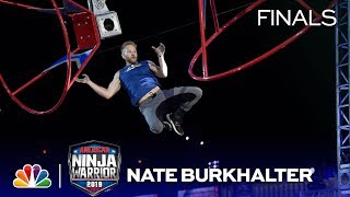 Nate Burkhalter Lights Up Stage 1  American Ninja Warrior Vegas Finals 2019 [upl. by Curran577]